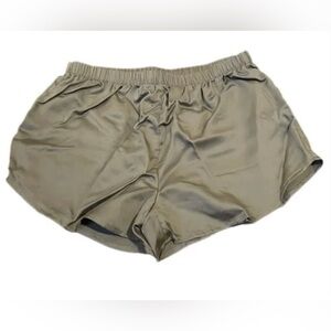 NEW in Box-Ettitude Sateen Bamboo Lounge Shorts moss green sz Medium